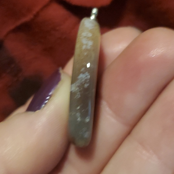 New Natural Botswana Agate Freeform Pendant. - Picture 4 of 7